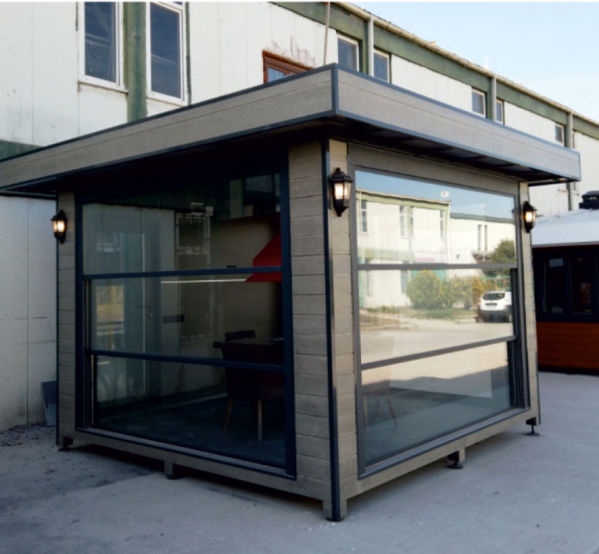 Giyotin Camlı Mangal Kulübesi