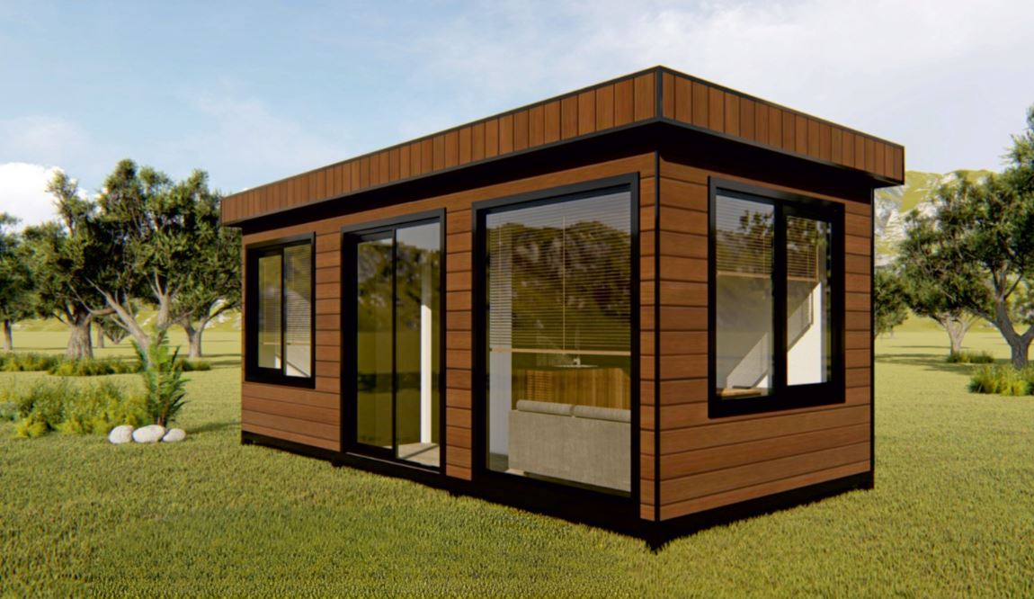 21 m² Yaşam Alanı: Kompakt, Modern ve Amerikan Mutfaklı Modüler Ev