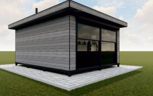 30 m² Şömineli ve Mangal Alanlı Modern Yaşam Alanı