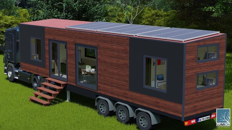 Long House Model 34: O4 Belgeli ve Geniş Tasarımlı Taşınabilir Mobil Ev